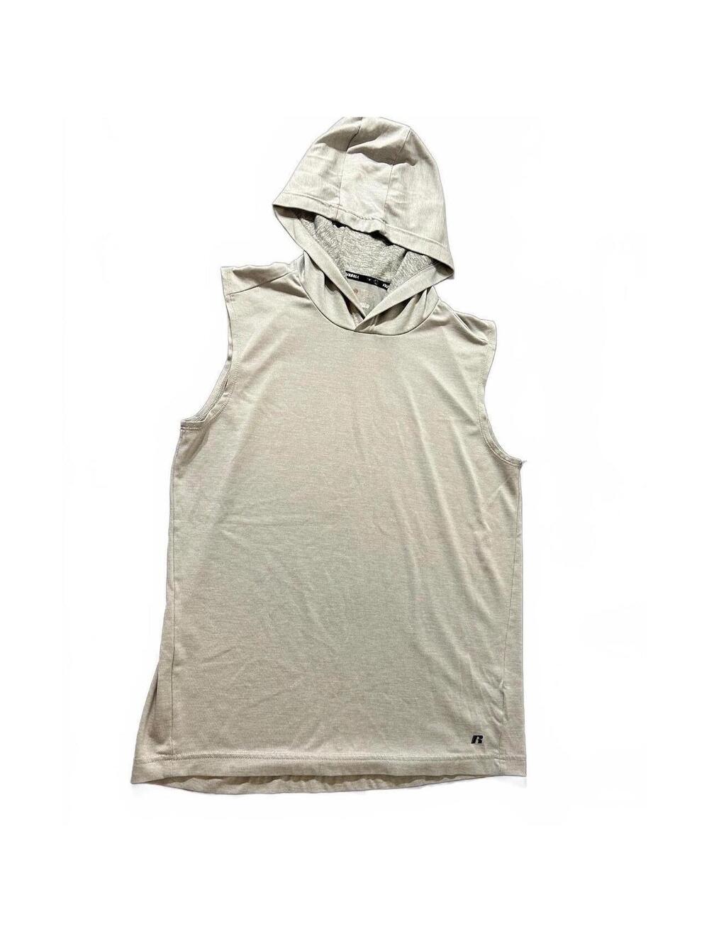 Russell Sleeveless Hoodie with DripPower 360 Technology, Size Large